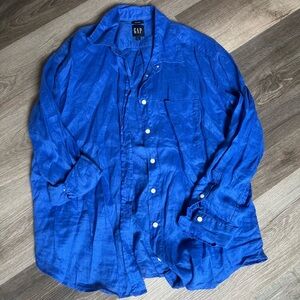 Gap 100% Linen Shirt, Womens Medium, NWOT